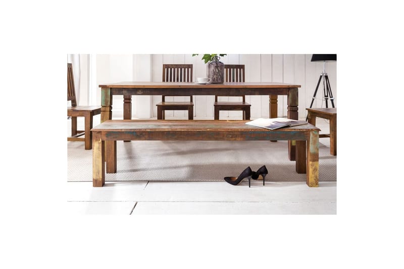 Matbord Wohnling Massivt trä lantstil Återvunnet Mangoträ, 120x70 cm - Återvunnet Mangoträ, 120x70 cm - Möbler - Matplats - Matbord & köksbord