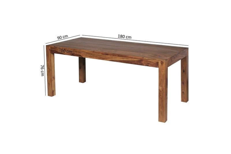 Matbord Wohnling Massivt trä lantstil Rosenträ, 180x90 cm - Rosenträ, 180x90 cm - Möbler - Matplats - Matbord & köksbord