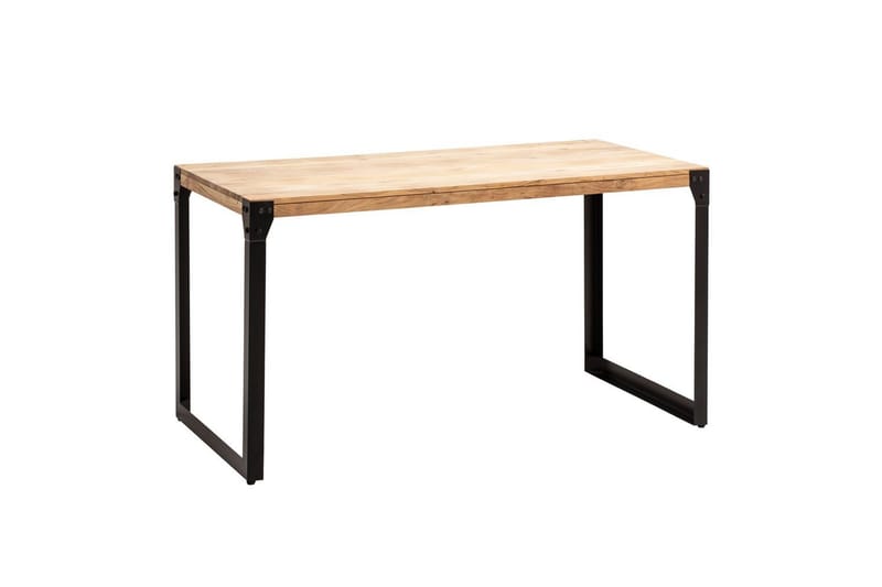 Matbord Wohnling massivt trä med raka metallben, industriell loftstil 120x60 cm - 120x60 cm - Möbler - Matplats - Matgrupp & matbord med stolar