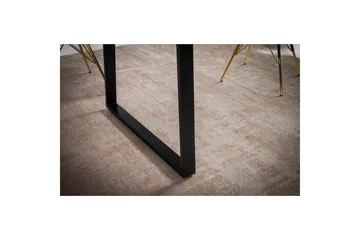 Matbord Wohnling Massivt trä med trädkanter, rektangulär, lantlig stil Svart, Rak, 180x90 cm - Svart, Rak, 180x90 cm - Möbler - Matplats - Matbord & köksbord