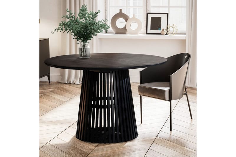 Matbord Wohnling Rund 120 cm massivt trä loftstil - Möbler - Matplats - Matbord & köksbord