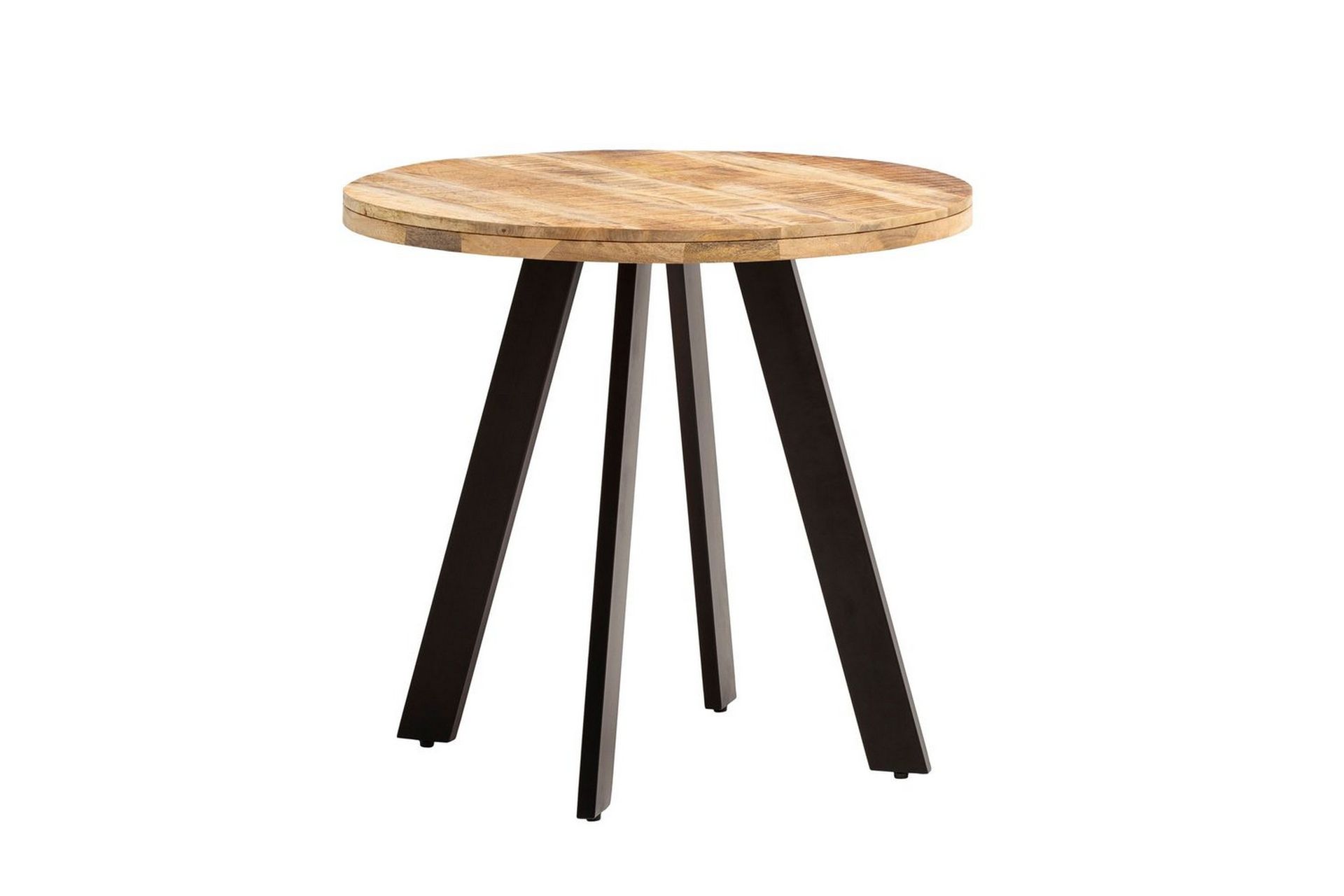 Matbord Wohnling rund massivt tr&auml;, modern lantlig stil 80 cm - 80 cm