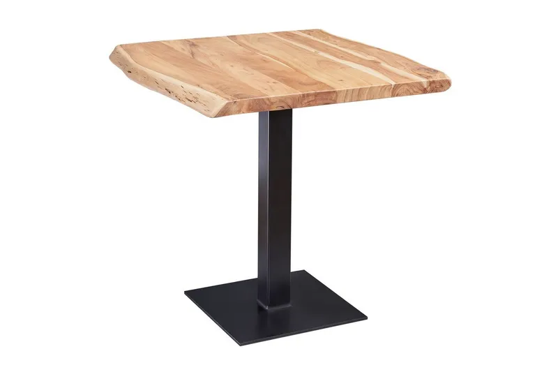 Matbord Wohnling Träkant Solid Trä med Massiva Metallben Industriell