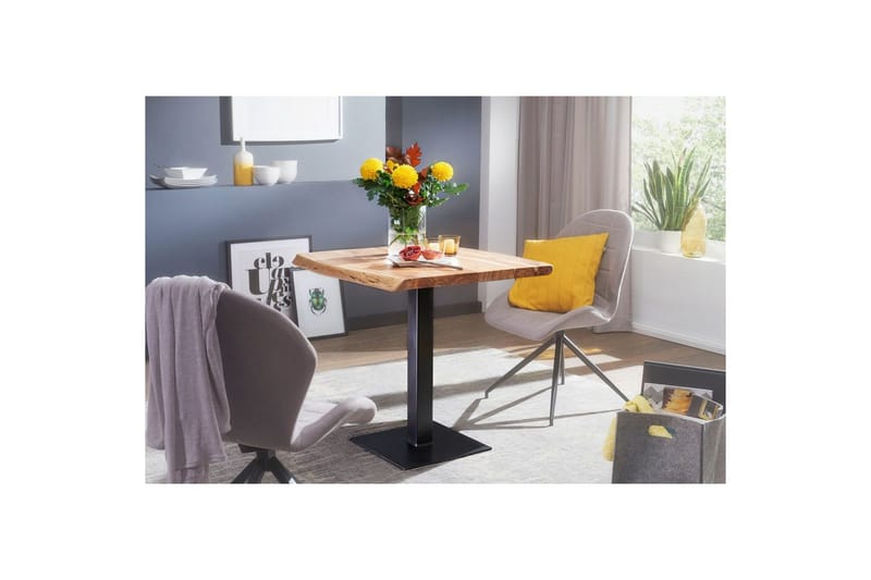 Matbord Wohnling Träkant Solid Trä med Massiva Metallben Industriell - Möbler - Matplats - Matbord & köksbord