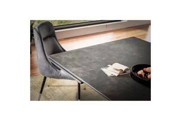 Matbord Wohnling Utdragbart 180-260 cm keramisk modern Z-ram design Svart, marmor svart - Svart, svart marmor - Möbler - Matplats - Matbord & köksbord