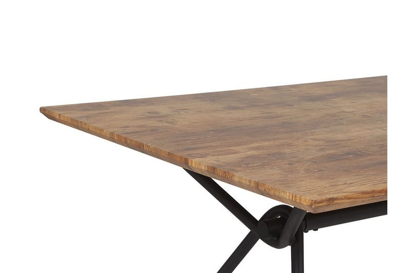 ZEDDE Matbord 160 cm Natur/Svart - Möbler - Matplats - Matbord & köksbord