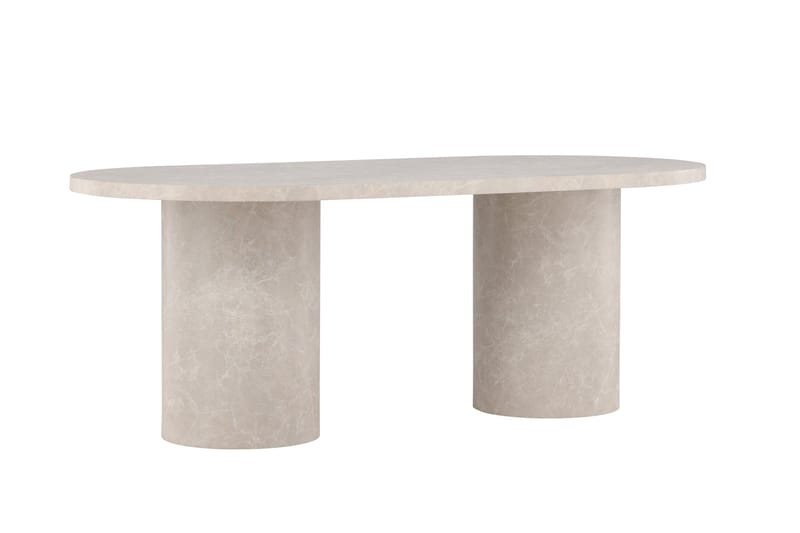 Matbord Peach Narvik Dining Table 100x200 cm - Beige Marblelook / Beige - Möbler - Matplats - Matbord & köksbord