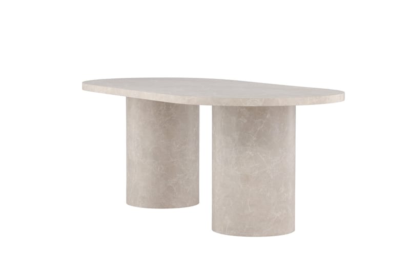 Matbord Peach Narvik Dining Table 100x200 cm - Beige Marblelook / Beige - Möbler - Matplats - Matbord & köksbord