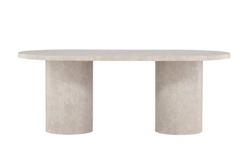 Matbord Peach Narvik Dining Table 100x200 cm - Beige Marblelook / Beige - Möbler - Matplats - Matbord & köksbord