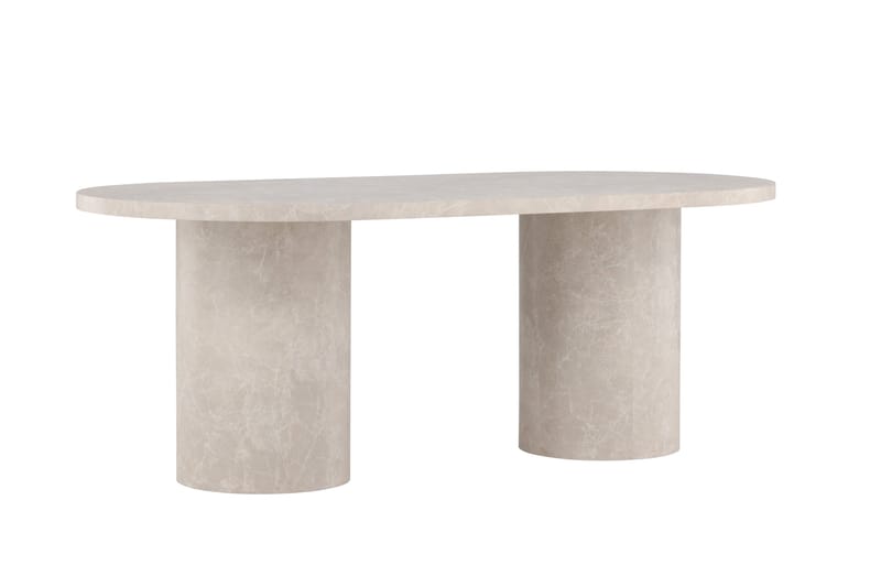 Matbord Peach Narvik Dining Table 100x200 cm - Beige Marblelook / Beige - Möbler - Matplats - Matbord & köksbord