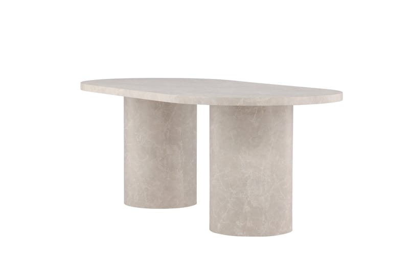 Matbord Peach Narvik Dining Table 100x200 cm - Beige Marblelook / Beige - Möbler - Matplats - Matbord & köksbord