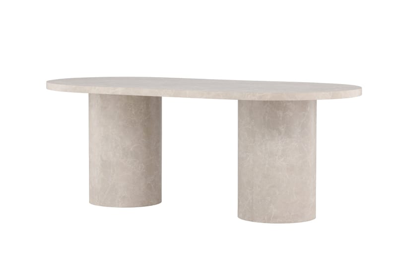 Matbord Peach Narvik Dining Table 100x200 cm - Beige Marblelook / Beige - Möbler - Matplats - Matbord & köksbord