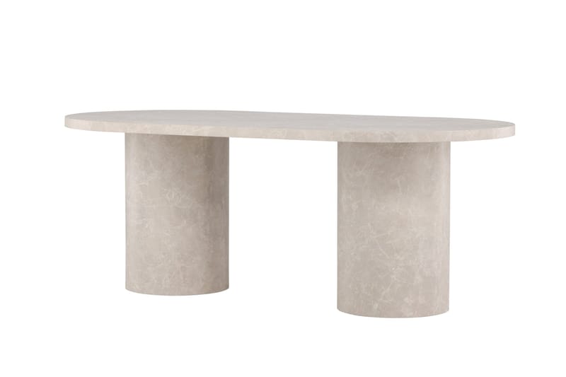 Matbord Peach Narvik Dining Table 100x200 cm - Beige Marblelook / Beige - Möbler - Matplats - Matbord & köksbord