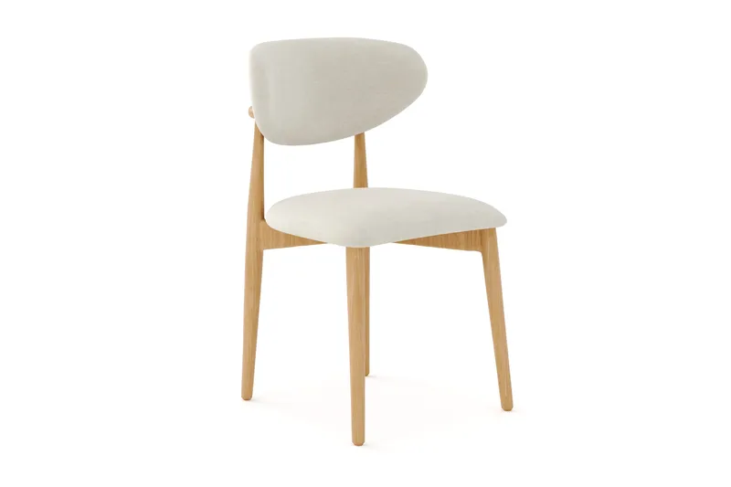 Matgrupp Bark Richeto med Molly stolar Ek/beige - Möbler - Matplats - Matgrupp & matbord med stolar