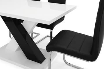 Matgrupp Cesi 14 0cm med 4 Cibus stolar - Vit - Möbler - Matplats - Matgrupp & matbord med stolar