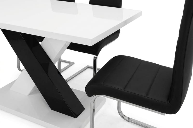 Matgrupp Cesi 14 0cm med 4 Cibus stolar - Vit - Möbler - Matplats - Matgrupp & matbord med stolar