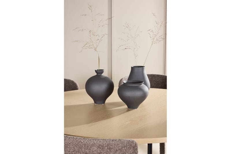 Matgrupp Copenhagen Runt 140 cm med 6st Astoria Stolar Vit / Svart, Brun - Vit / Svart, Brun - Möbler - Matplats - Matgrupp & matbord med stolar