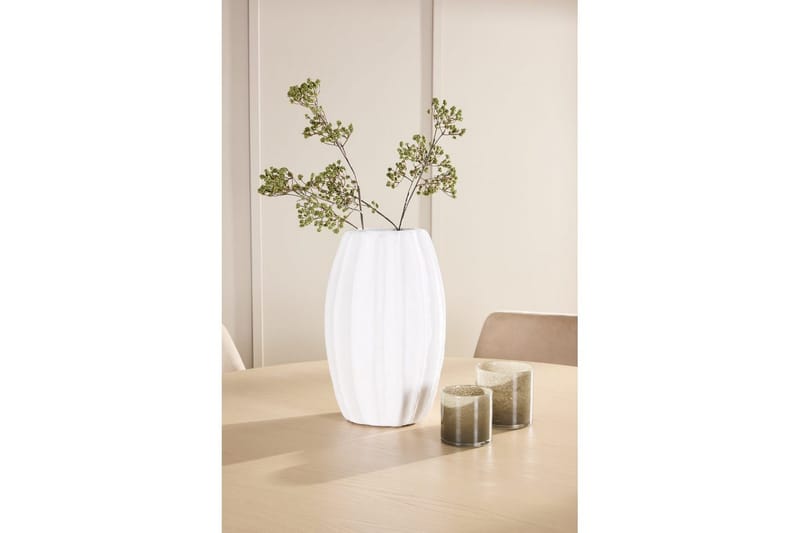 Matgrupp Copenhagen Runt 140 cm med 6st Night Stolar Vit / Beige - Vit / Beige - Möbler - Matplats - Matgrupp & matbord med stolar