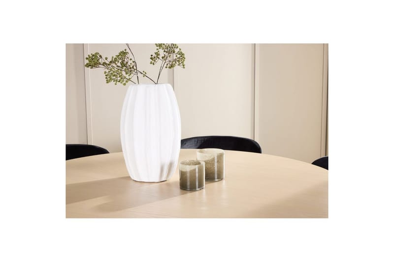 Matgrupp Copenhagen Runt 140 cm Vit/Beige med 6st Edina Stolar - Möbler - Matplats - Matgrupp & matbord med stolar
