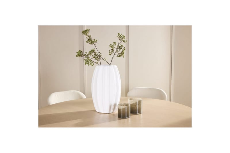 Matgrupp Copenhagen Runt 140 cm Vit/Beige med 6st Lilja Stolar - Möbler - Matplats - Matgrupp & matbord med stolar