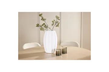 Matgrupp Copenhagen Runt 140 cm Vit/Beige med 6st Lilja Stolar - Möbler - Matplats - Matgrupp & matbord med stolar
