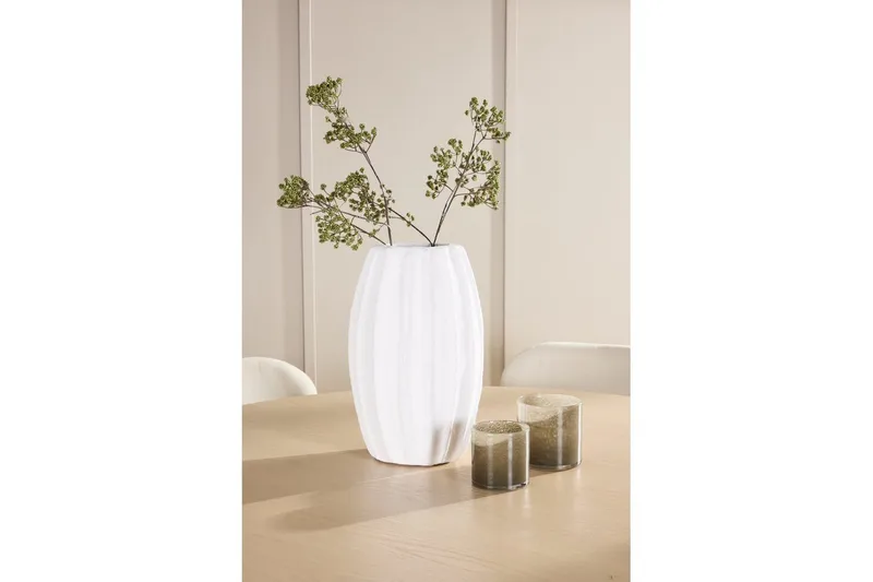 Matgrupp Copenhagen Runt 140 cm Vit/Beige med 6st Lilja Stolar - Möbler - Matplats - Matgrupp & matbord med stolar