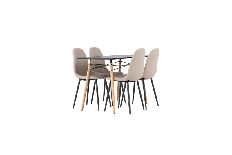 Matgrupp Danburi, Polar - Beige - Möbler - Matplats - Matgrupp & matbord med stolar