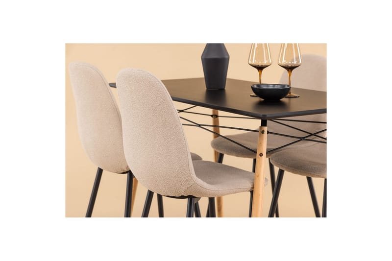 Matgrupp Danburi, Polar - Beige - Möbler - Matplats - Matgrupp & matbord med stolar