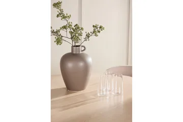 Matgrupp Flora Runt 120 cm Vit med 4st Astoria Stolar Beige - Beige - Möbler - Matplats - Matgrupp & matbord med stolar