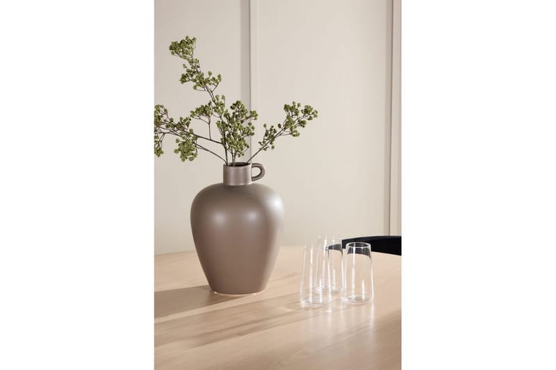 Matgrupp Flora Runt 120 cm Vit med 4st Edina Stolar Svart - Svart - Möbler - Matplats - Matgrupp & matbord med stolar