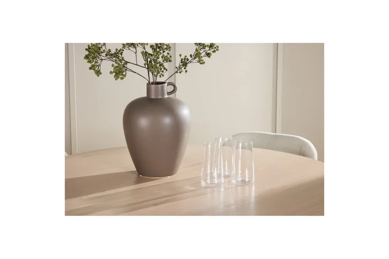 Matgrupp Flora Runt 120 cm Vit med 4st Lilja Stolar - Möbler - Matplats - Matgrupp & matbord med stolar