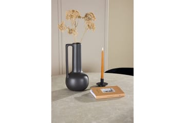 Matgrupp Lanzo Runt 120 cm Beige med 4st Edina Stolar Svart - Svart - Möbler - Matplats - Matgrupp & matbord med stolar
