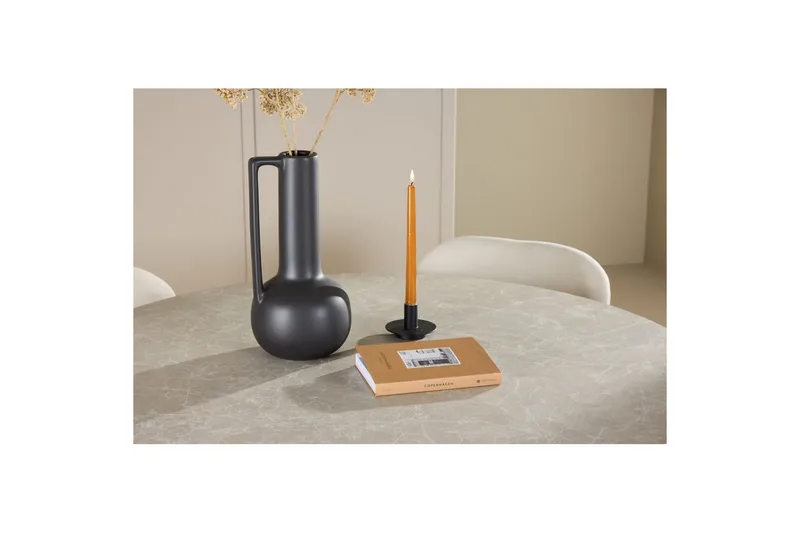 Matgrupp Lanzo Runt 120 cm med 4st Lilja Stolar Beige - Beige - Möbler - Matplats - Matgrupp & matbord med stolar