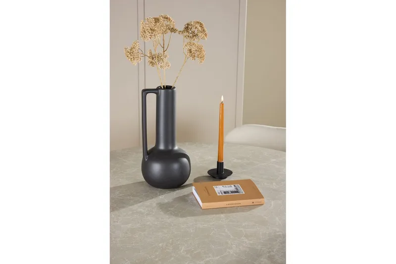 Matgrupp Lanzo Runt 120 cm med 4st Lilja Stolar Beige - Beige - Möbler - Matplats - Matgrupp & matbord med stolar