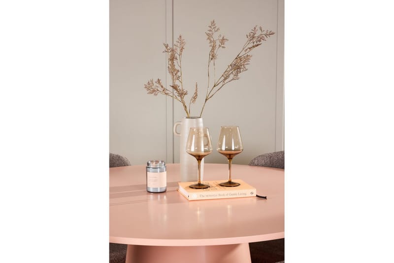 Matgrupp Lanzo Runt 120 cm Rosa med 4st Astoria Stolar Brun - Brun - Möbler - Matplats - Matgrupp & matbord med stolar