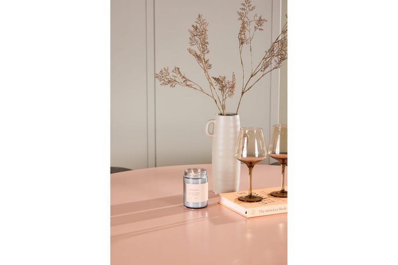 Matgrupp Lanzo Runt 120 cm Rosa med 4st Edina Stolar Svart / Brun - Svart / Brun - Möbler - Matplats - Matgrupp & matbord med stolar