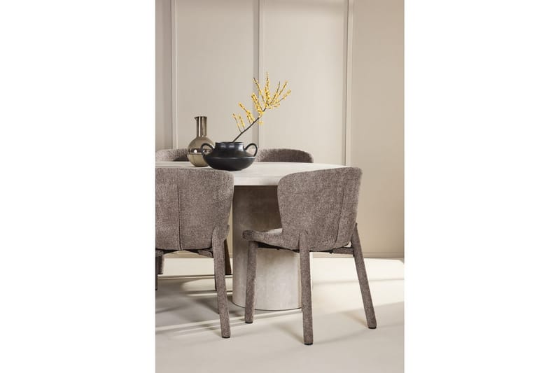 Matgrupp Narvik 100x200 cm Beige med 6st Astoria Stolar Brun - Brun - Möbler - Matplats - Matgrupp & matbord med stolar