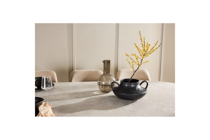 Matgrupp Narvik 100x200 cm Beige med 6st Night Stolar - Möbler - Matplats - Matgrupp & matbord med stolar