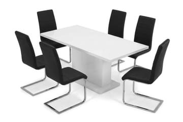 Matgrupp Ratliff 180 cm Förlängningsbar med 4 Cibus stolar - Möbler - Matplats - Matgrupp & matbord med stolar