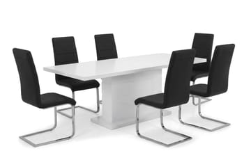 Matgrupp Ratliff 180 cm Förlängningsbar med 4 Cibus stolar - Möbler - Matplats - Matgrupp & matbord med stolar