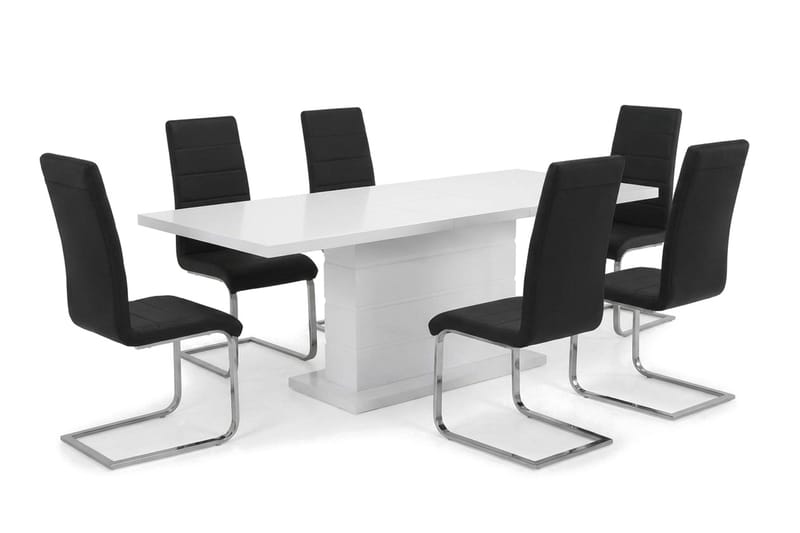Matgrupp Ratliff 180 cm Förlängningsbar med 4 Cibus stolar - Möbler - Matplats - Matgrupp & matbord med stolar