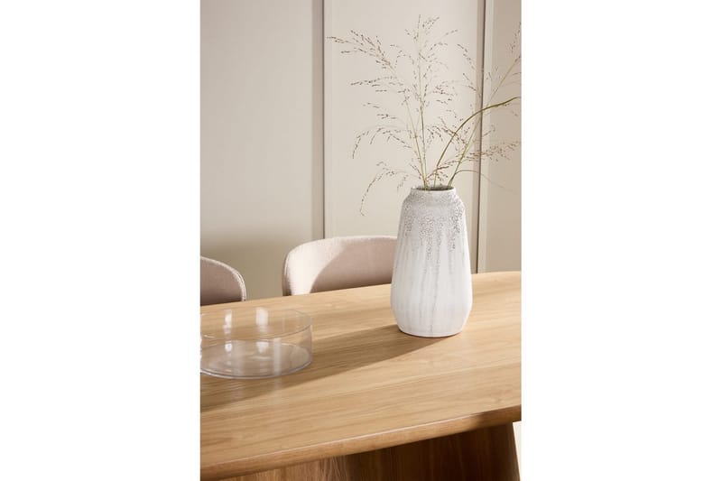 Matgrupp Stjärnö 200x90 cm Natur med 6st Astoria Stolar Beige - Beige - Möbler - Matplats - Matgrupp & matbord med stolar