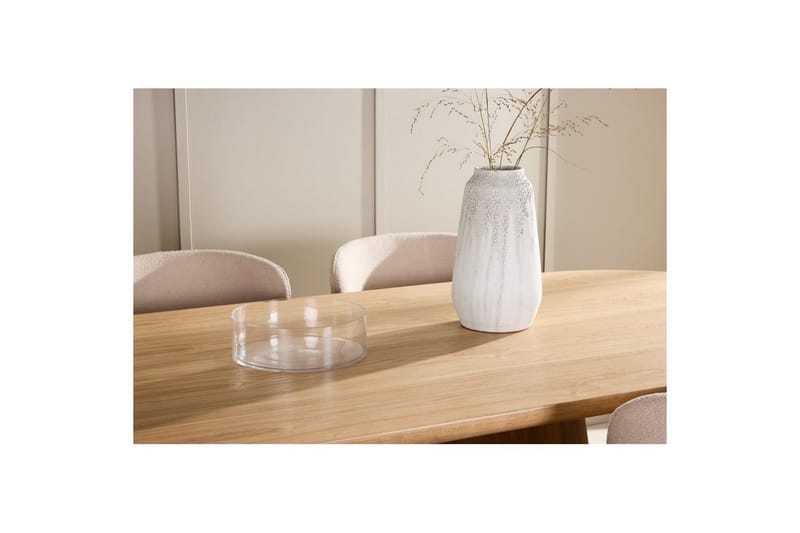 Matgrupp Stjärnö 200x90 cm Natur med 6st Astoria Stolar Beige - Beige - Möbler - Matplats - Matgrupp & matbord med stolar