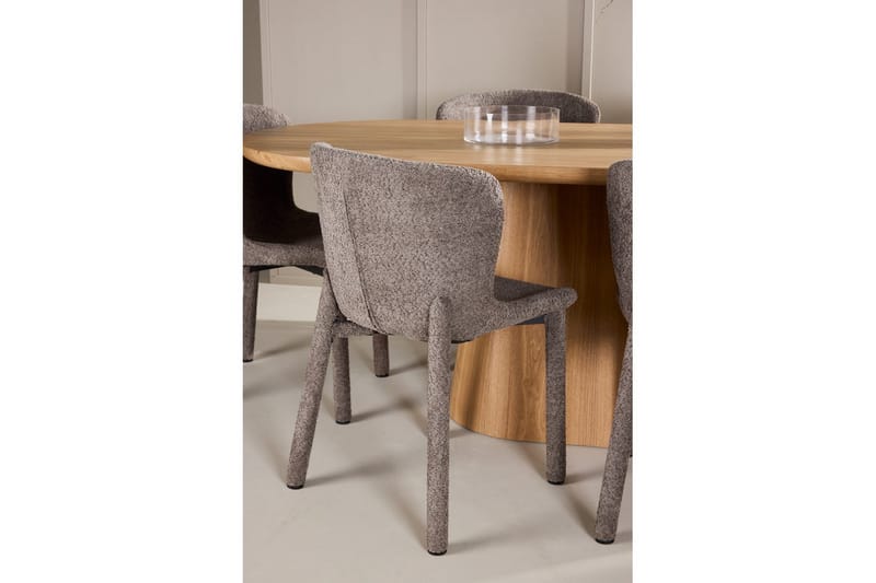 Matgrupp Stjärnö 200x90 cm Natur med 6st Astoria Stolar Brun - Brun - Möbler - Matplats - Matgrupp & matbord med stolar