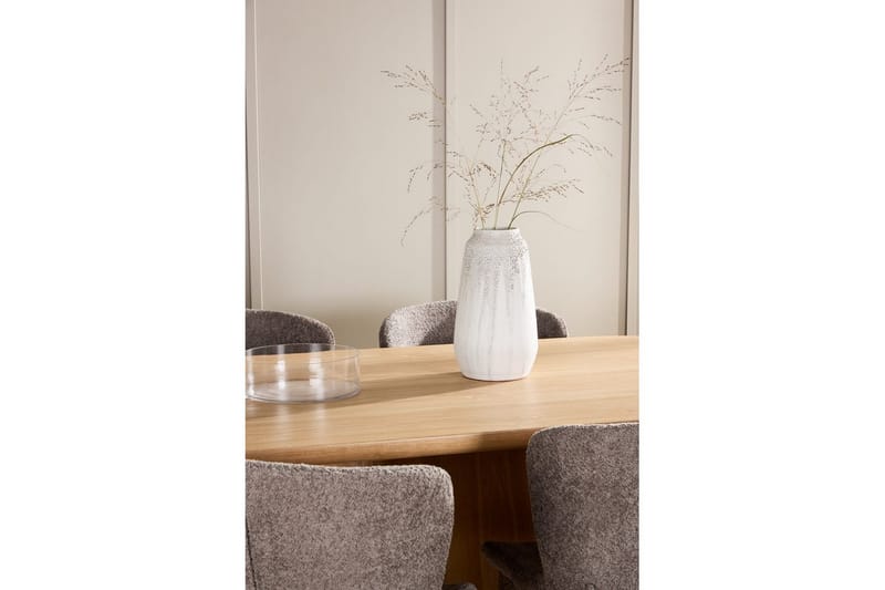Matgrupp Stjärnö 200x90 cm Natur med 6st Astoria Stolar Brun - Brun - Möbler - Matplats - Matgrupp & matbord med stolar