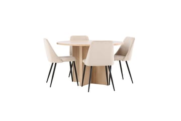 Matgrupp Strada Runt 120/170 cm med Night Stolar 4 st - 4 st - Möbler - Matplats - Matgrupp & matbord med stolar