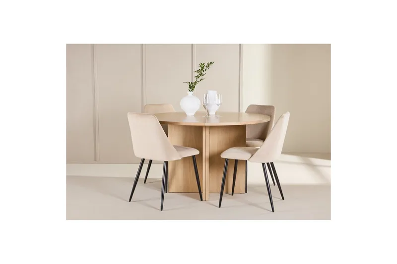 Matgrupp Strada Runt 120/170 cm med Night Stolar 4 st - 4 st - Möbler - Matplats - Matgrupp & matbord med stolar