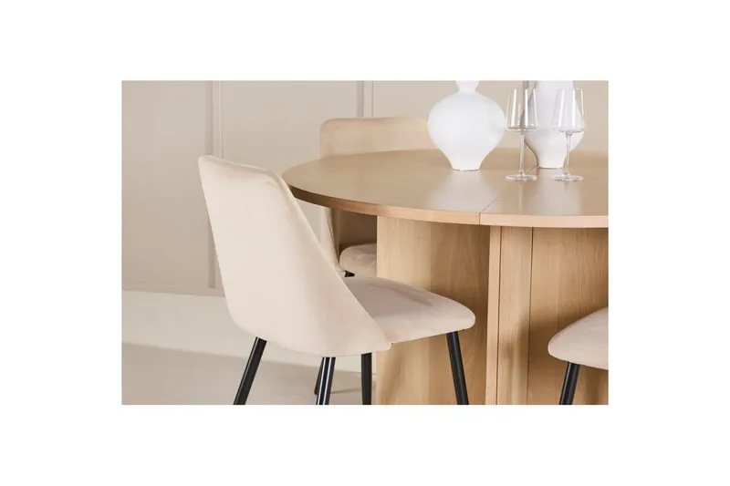 Matgrupp Strada Runt 120/170 cm med Night Stolar 4 st - 4 st - Möbler - Matplats - Matgrupp & matbord med stolar