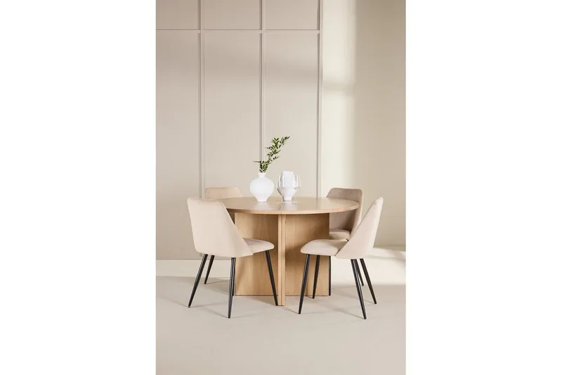 Matgrupp Strada Runt 120/170 cm med Night Stolar 4 st - 4 st - Möbler - Matplats - Matgrupp & matbord med stolar