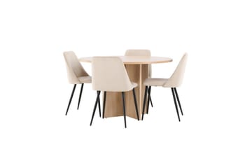 Matgrupp Strada Runt 120/170 cm med Night Stolar 4 st - 4 st - Möbler - Matplats - Matgrupp & matbord med stolar
